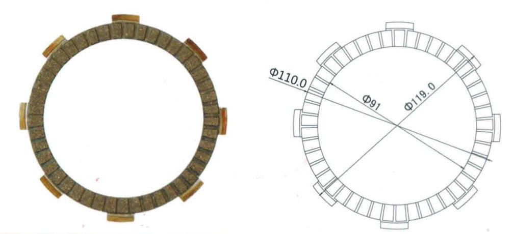 Disk Clutch Friction
